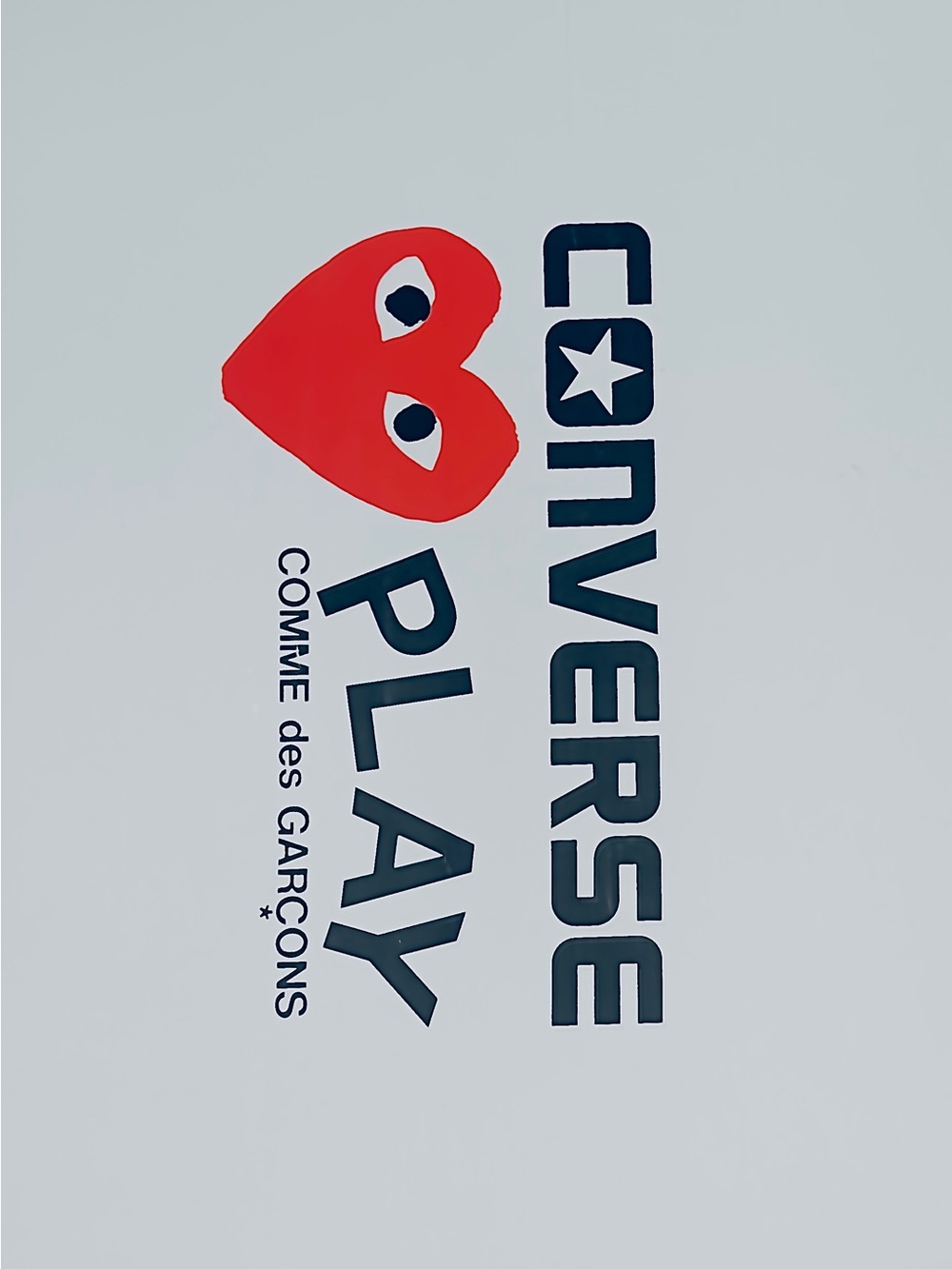 Converse Comme des Garçons PLAY Collab Chuck 70 Canvas Sneaks Heart Logo 11M/13W
